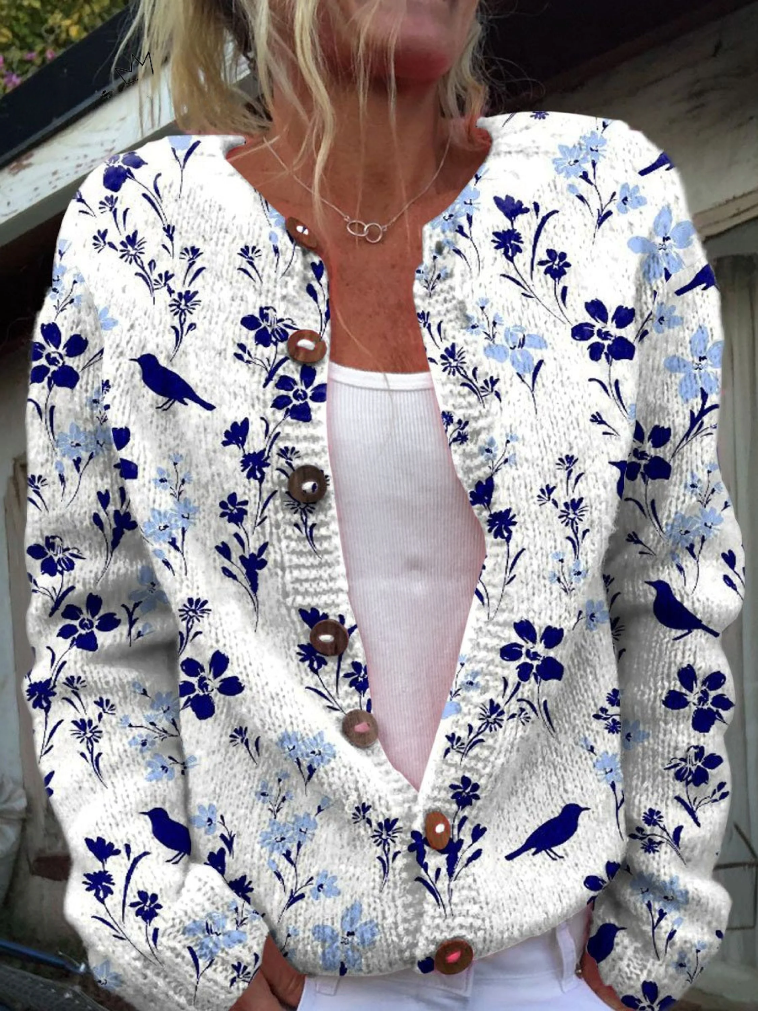 Merivelle™ | Damen Vintage Strickjacke