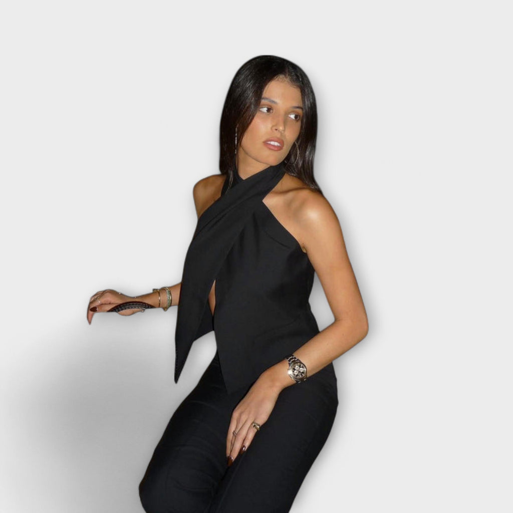 Juni - Crisscross Halter Neck Top