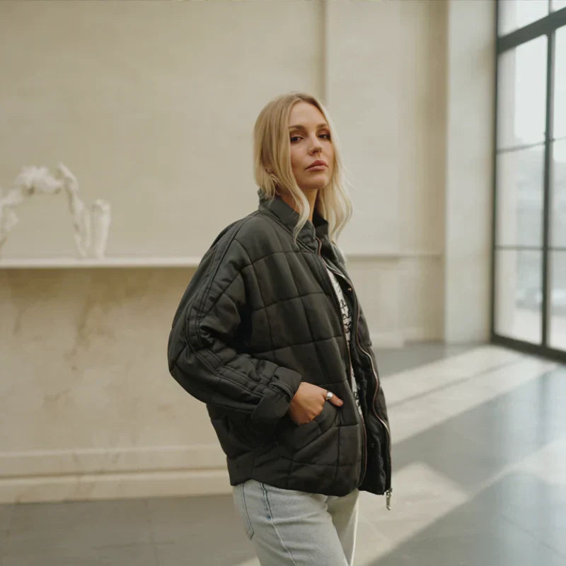 Nalaya™ | Gestepptes Fleece-Jacke mit Reißverschluss