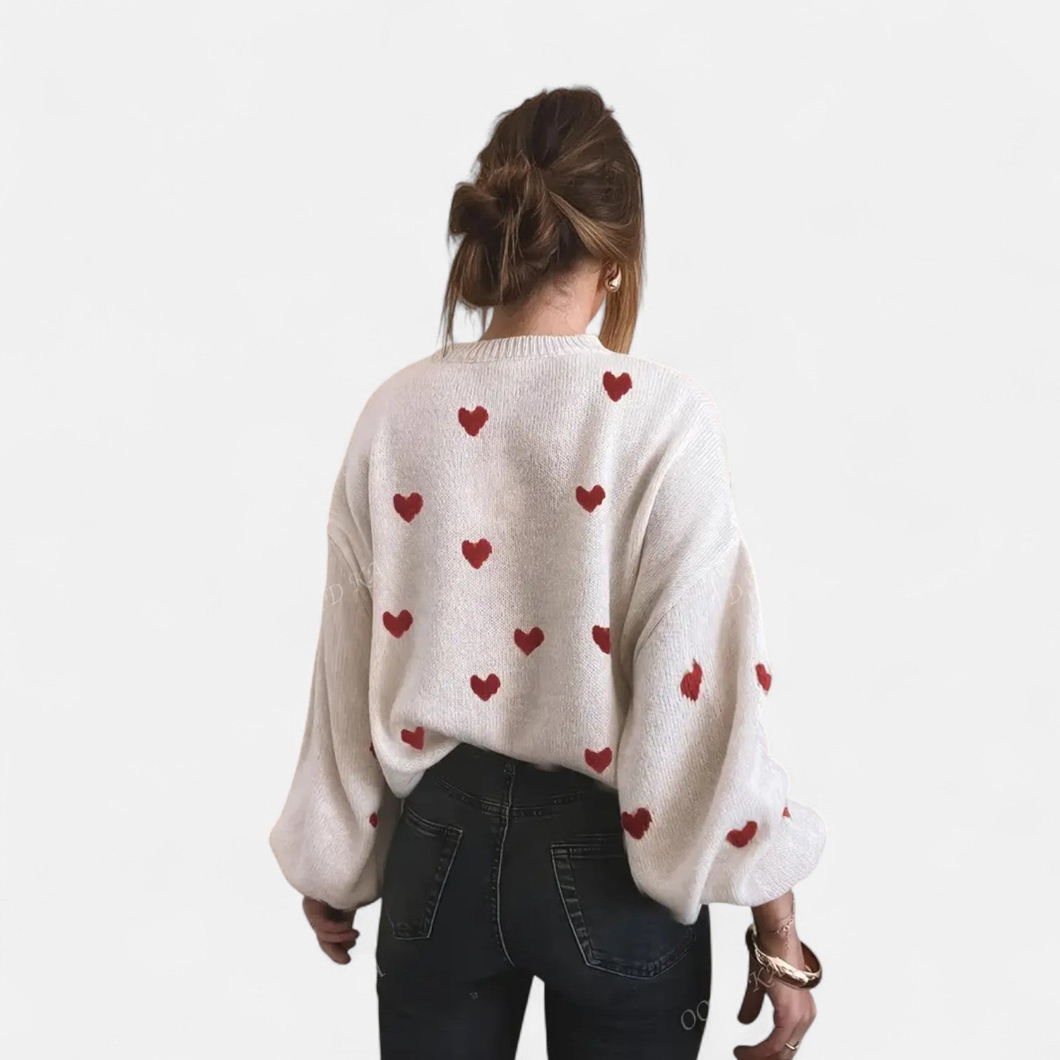 Hearts Knit Sweater by Isla