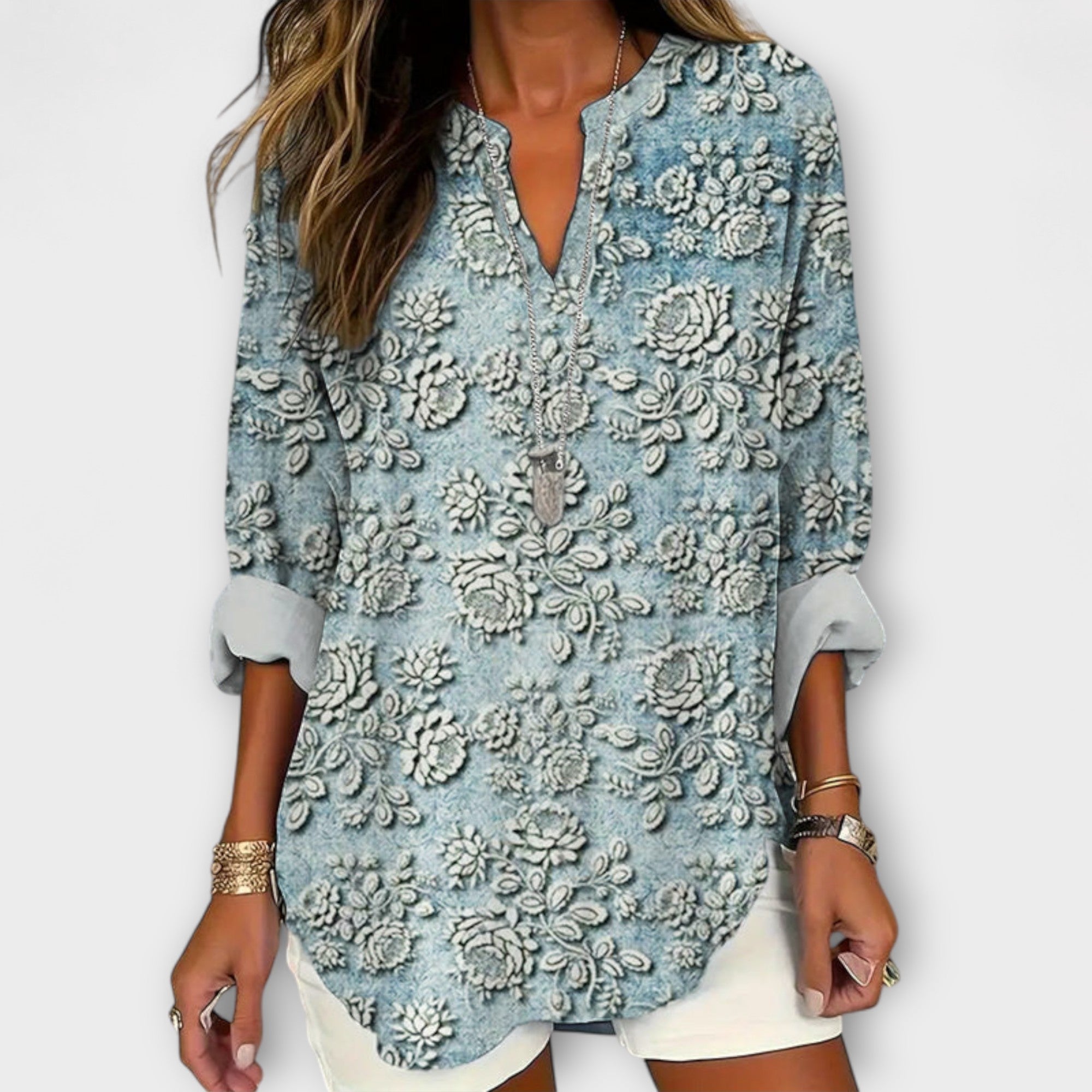Charlotte – Bluse mit floralem Muster