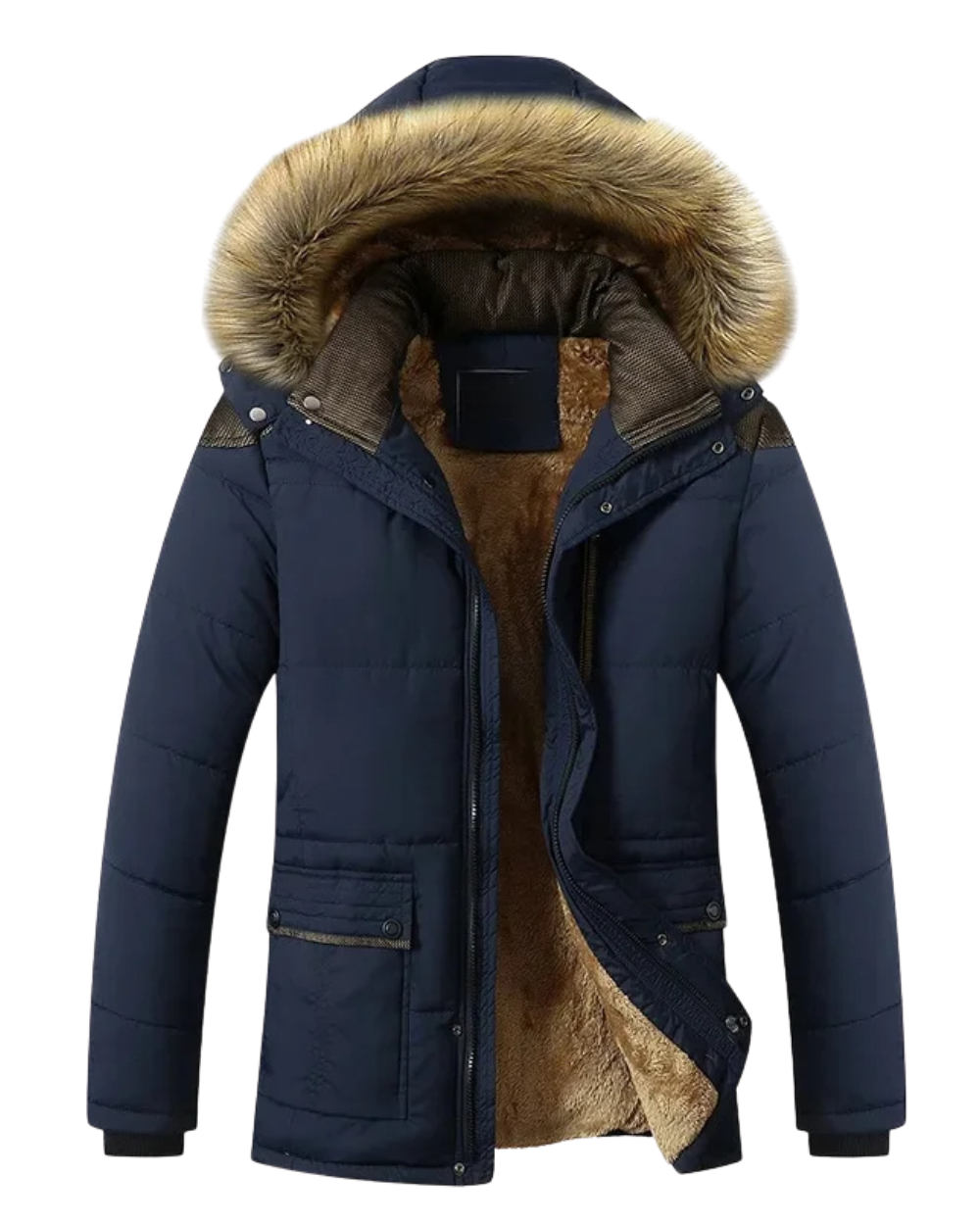 Elegante Gefütterte Fleece-Winterjacke