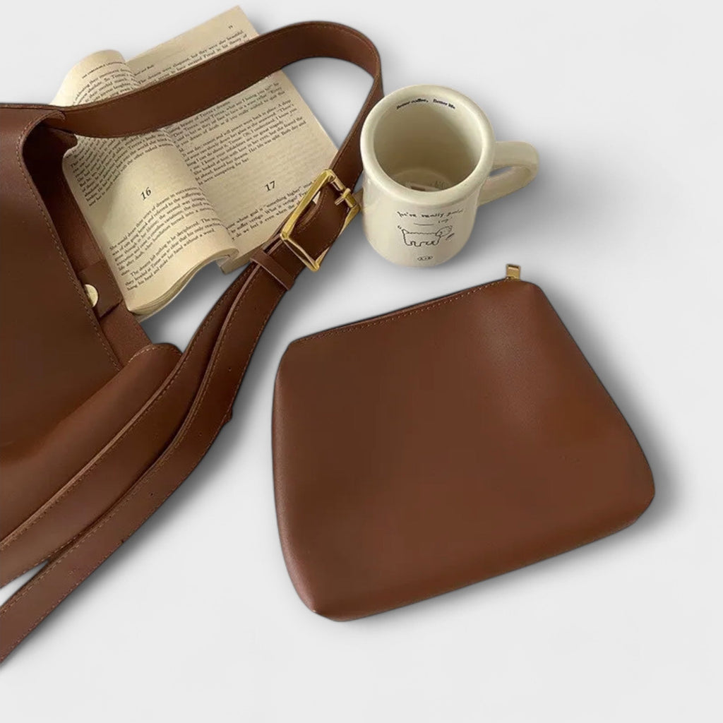 Isidore – Stilvolle Leder-Schultertasche