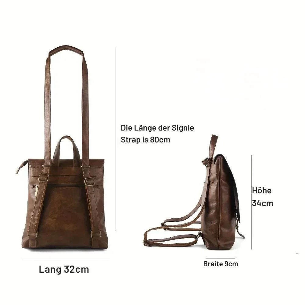 Ermelinde – Vielseitiger Retro-Rucksack