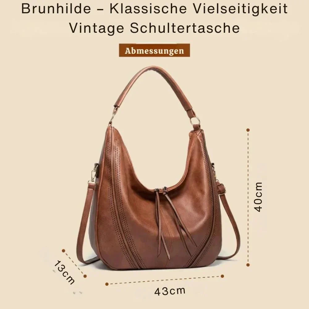 Brunhilde – Vintage Umhängetasche mit klassischer Vielseitigkeit