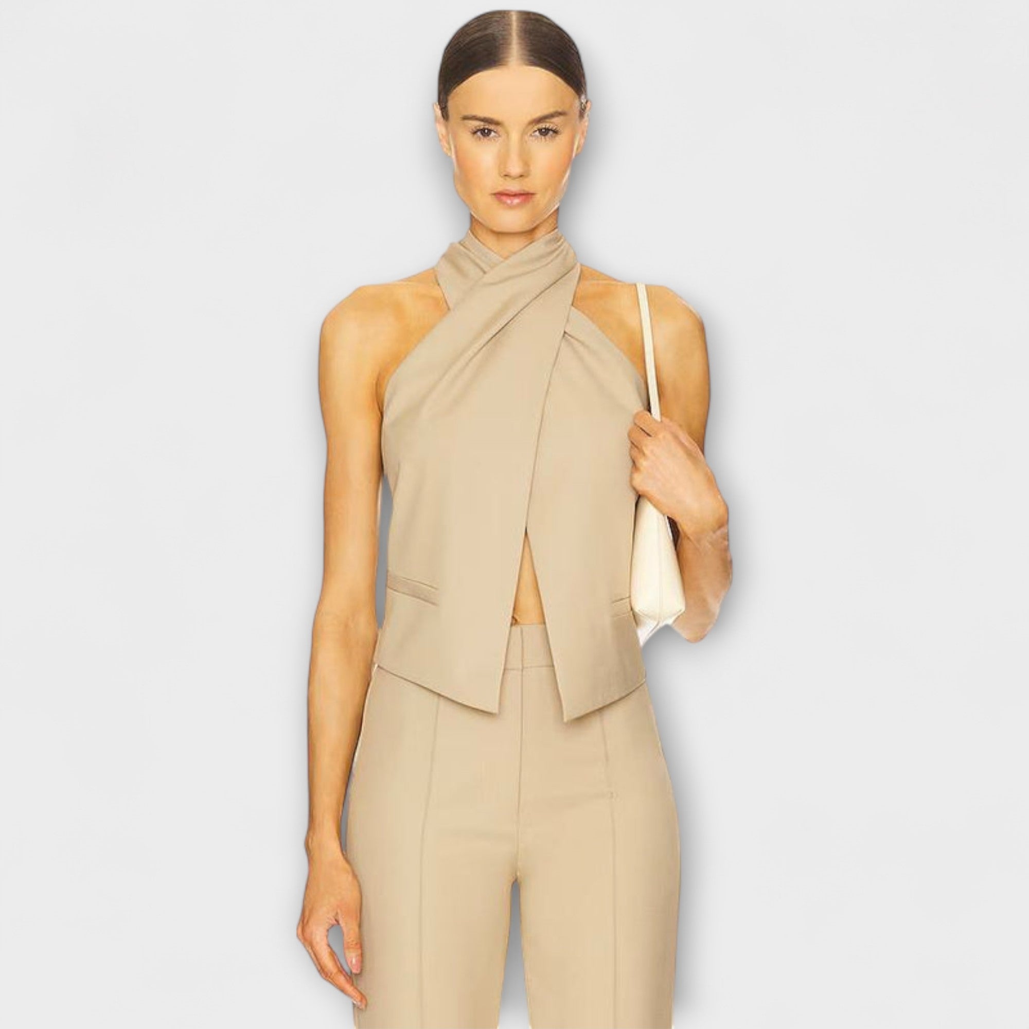 Juni - Crisscross Halter Neck Top